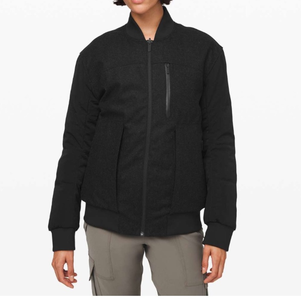 NWT Reversible Lululemon ‘Roam Far’ wool bomber
